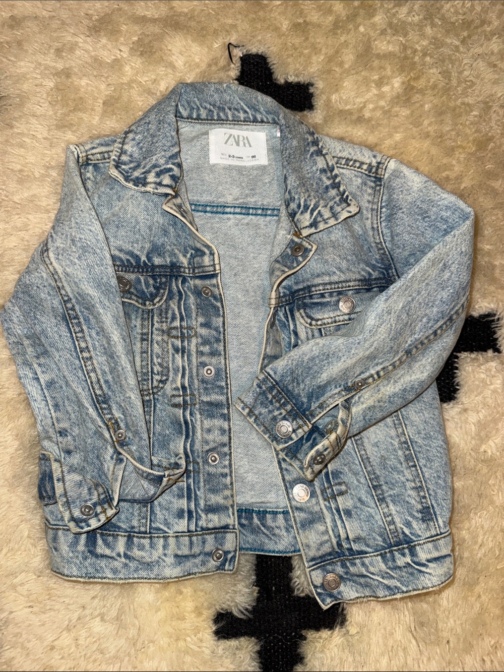 ZARA Washed Blue Denim Jacket